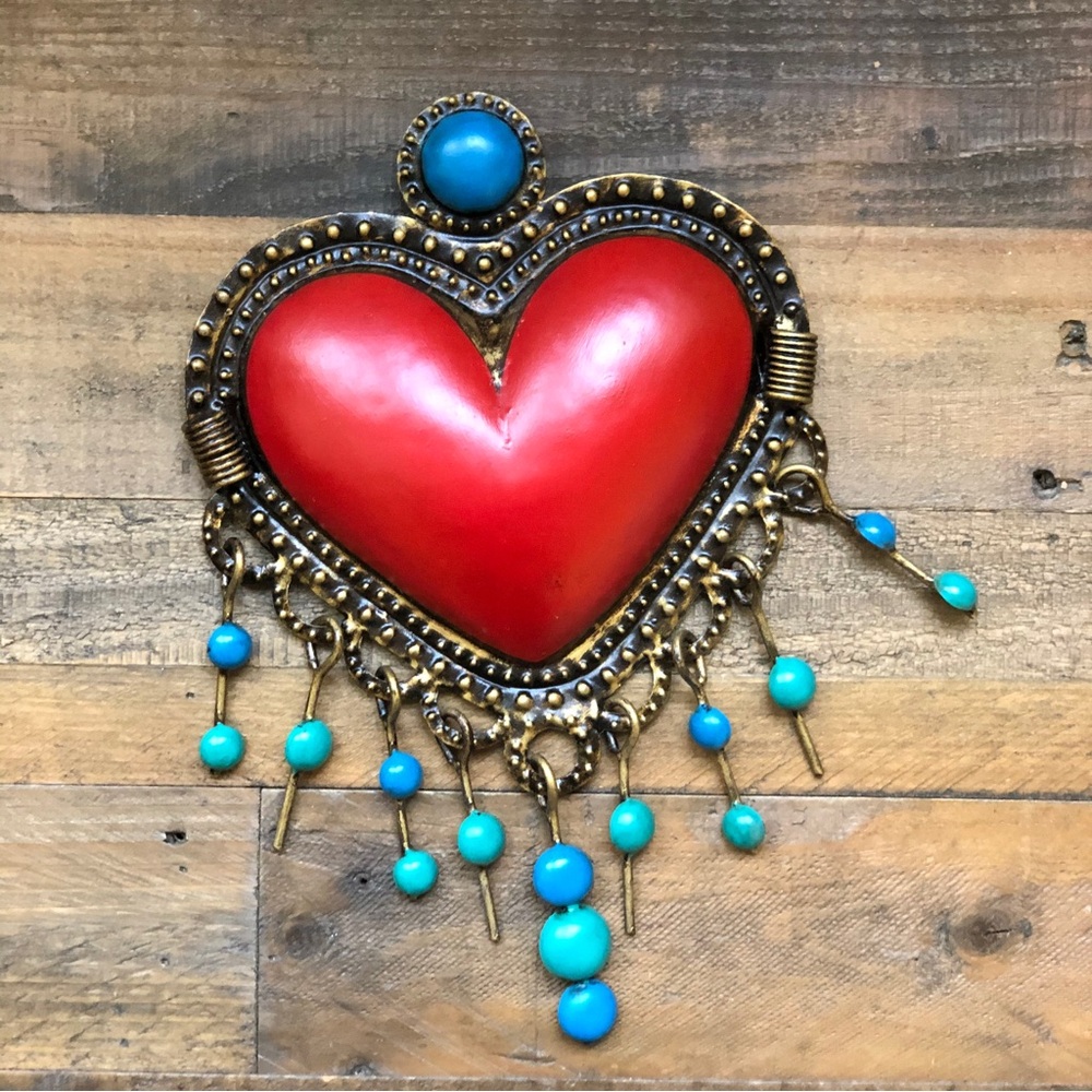 Mexican Heart HandCrafta 7.5” x 8”